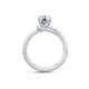 Seasons of Love asymmetrical knot solitaire ring by A.Jaffe