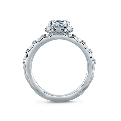 A.Jaffe Diamond Accent Split Shank Quilted Engagement Ring ME2144Q/111