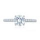 Round Center Draped Gallery Solitaire Engagement Ring ME2179Q/102