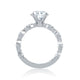 Floating Bubble Diamond Wedding Band with Quilted Interior ME2303Q/170