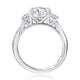 Classic Trellis Three Stone Round Diamond Engagement Ring MECOV2718LB/265B