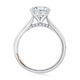 Solitaire Round Center Diamond Engagement Ring with Peek-A-Boo Diamonds MECRD2543/81