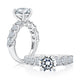 Three Stone Round Diamond Engagement Ring With PavÃ© Band MECRDD2521H/460