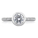 A.Jaffe Round Architectural Round Bezel Diamond Engagement Ring MES436/92