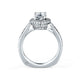 A.Jaffe Wrapped Rollover Halo Diamond Engagement Ring MES437/140
