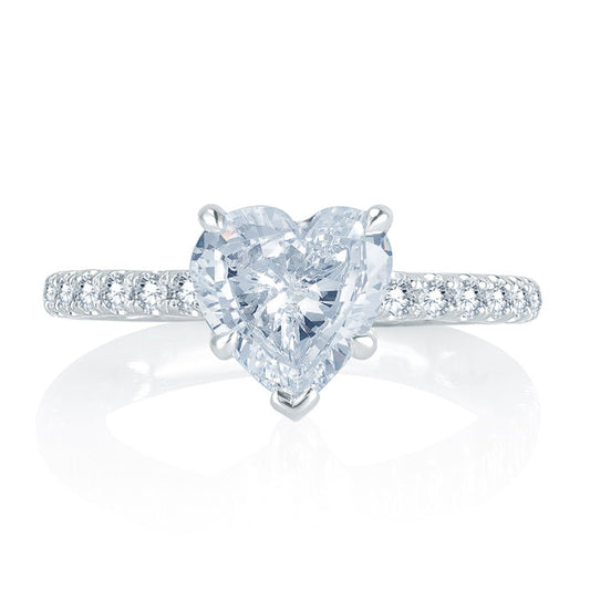 A.Jaffe Charming French Pav�� Diamond Quilted Engagement Ring MES772Q/228