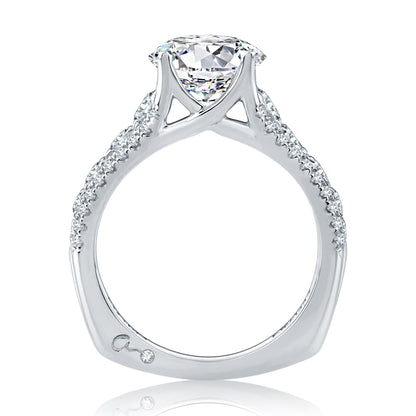 Modern Three Row Diamond PavÃƒÂ© Engagement Ring MES898/300