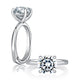 Solitaire Round Diamond Engagement Ring with Signature Shankâ„¢ MESRD2910/150