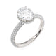 Michael M Hidden Halo Oval Engagement Ring