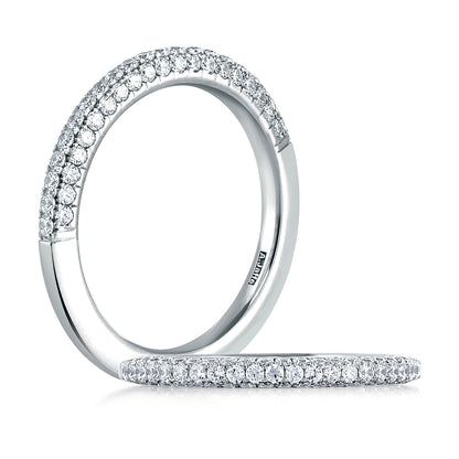 A.Jaffe Micro Pav�� Rollover Diamond Wedding Band MR1534/50