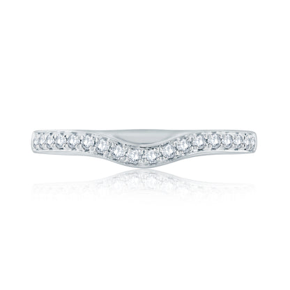 A.Jaffe Classic Contoured Diamond Wedding Band MR1640/14