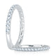 A.Jaffe Signature French Pav�� Set Diamond Quilted Wedding Band MRS768Q/37