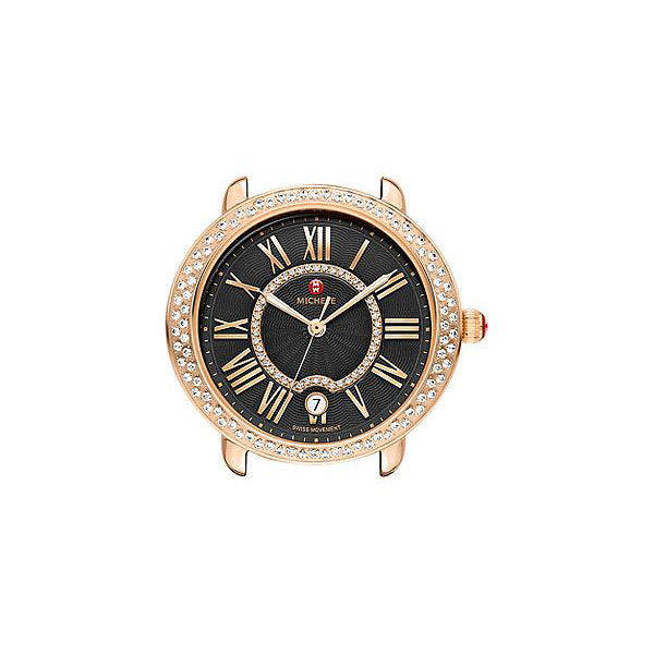 Serein 16 Diamond Rose Gold, Black Diamond Dial
