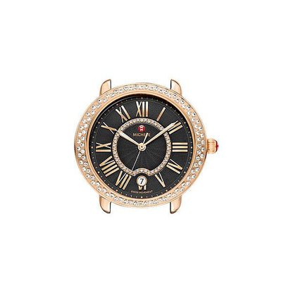 Serein 16 Diamond Rose Gold, Black Diamond Dial