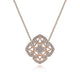 Gabriel & Co. NK4751K45JJ Vintage Inspired 14K Rose Gold Filigree Diamond Pendant Necklace