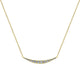 14k Yellow Gold Diamond Bar Necklace