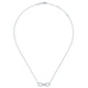 Gabriel & Co. NK5290W45JJ 14K White Gold Diamond Infinity Symbol Pendant Necklace