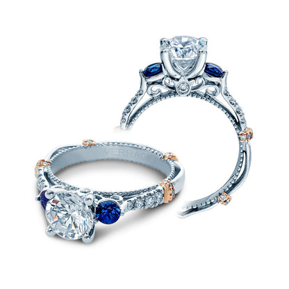 Verragio Diamond and Sapphire Engagement Ring