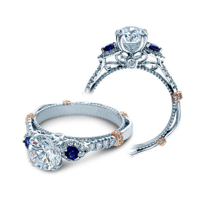 Verragio Diamond and Sapphire Engagement Ring