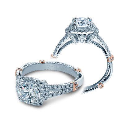 Verragio Halo Split Shank Engagement Ring