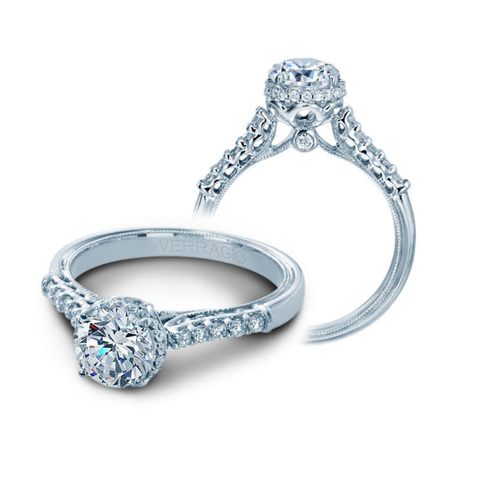 Verragio Pave Halo Diamond Engagement Ring
