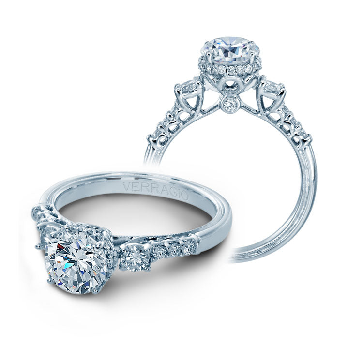 Verragio Three Stone Diamond Engagement Ring
