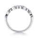 14K White Gold Matching Wedding Band