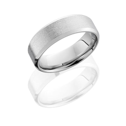 Lashbrook Cobalt Chrome 7mm Beveled Band CC7B