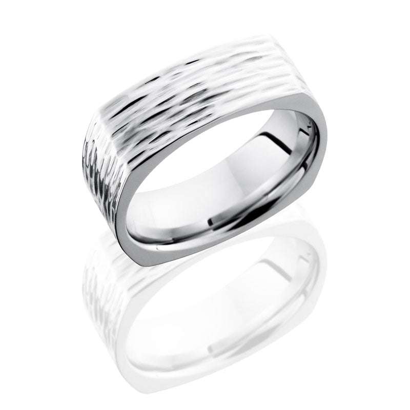 Lashbrook Cobalt Chrome 8mm Flat, Square Band CC8FSQ
