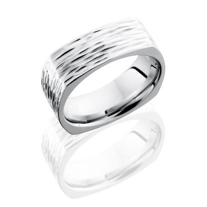 Lashbrook Cobalt Chrome 8mm Flat, Square Band CC8FSQ