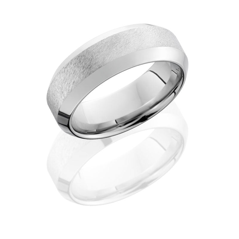 Lashbrook Cobalt Chrome 8mm Wide High Bevel Band CC8WHB