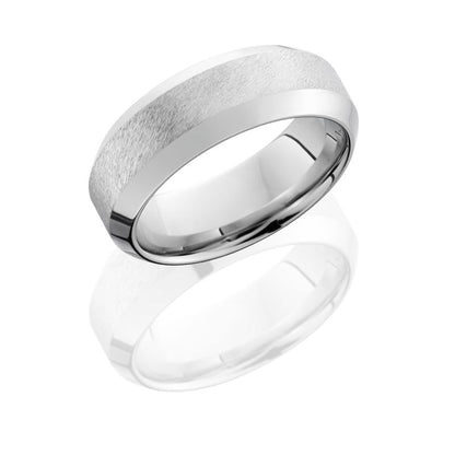 Lashbrook Cobalt Chrome 8mm Wide High Bevel Band CC8WHB