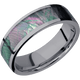 Tantalum with Polish Finish and Black Mother of Pearl Inlay