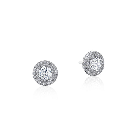 Double Bloom Diamond Earring