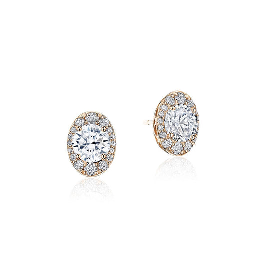 Oval Bloom Diamond Earring