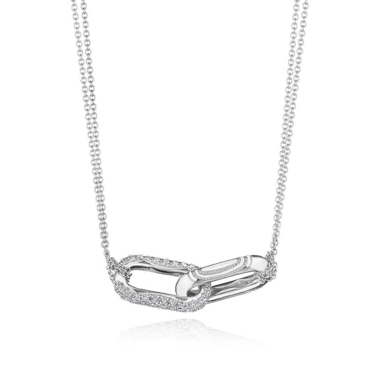 Double Link Pendant, Diamond