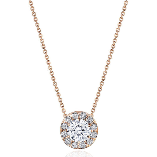 17" Single Bloom Diamond Necklace
