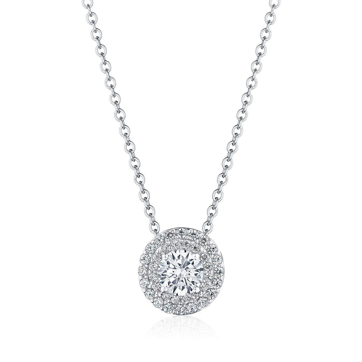 17" Double Bloom Diamond Necklace