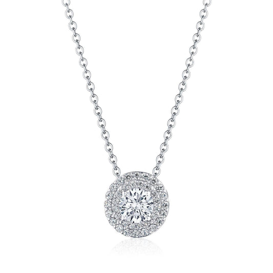 17" Double Bloom Diamond Necklace