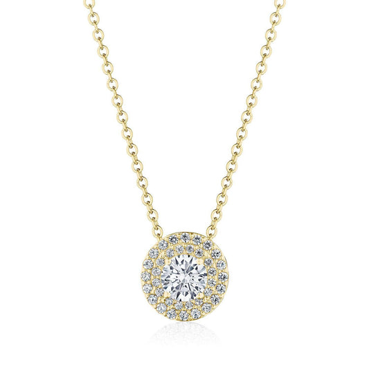 17" Double Bloom Diamond Necklace