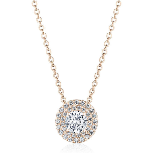 17" Double Bloom Diamond Necklace