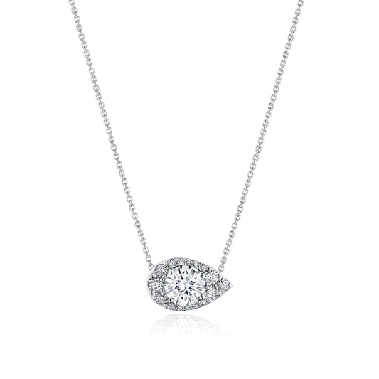 17" Pear Bloom Diamond Necklace