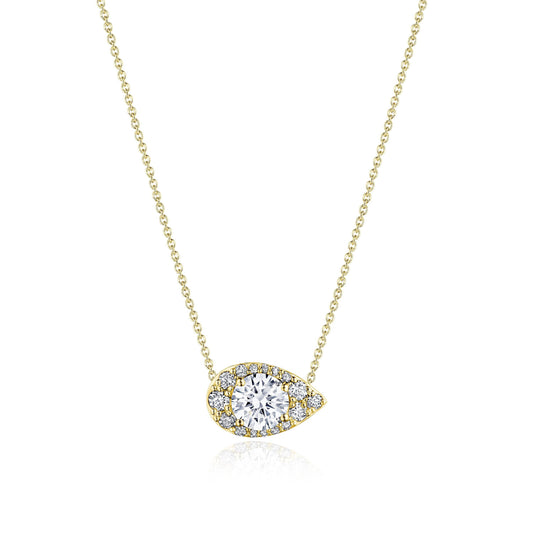 17" Pear Bloom Diamond Necklace