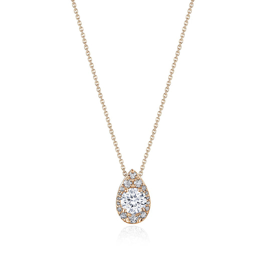 17" Pear Bloom Diamond Necklace