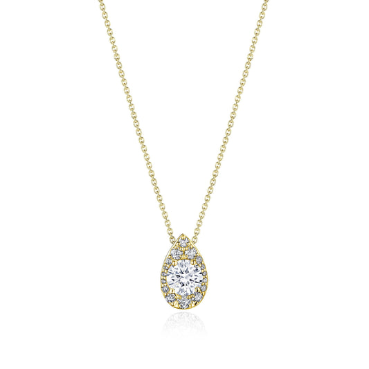 17" Pear Bloom Diamond Necklace