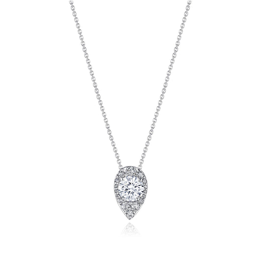 17" Pear Bloom Diamond Necklace