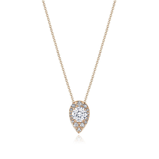 17" Pear Bloom Diamond Necklace