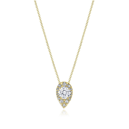 17" Pear Bloom Diamond Necklace