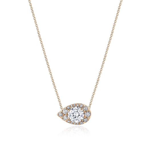 17" Pear Bloom Diamond Necklace