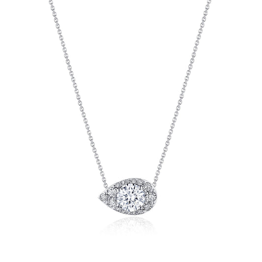 17" Pear Bloom Diamond Necklace